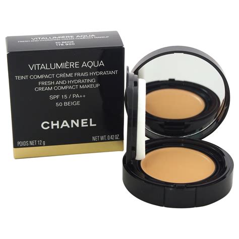 chanel vitalumiere aqua compact 50 beige|chanel vitalumiere natural beige.